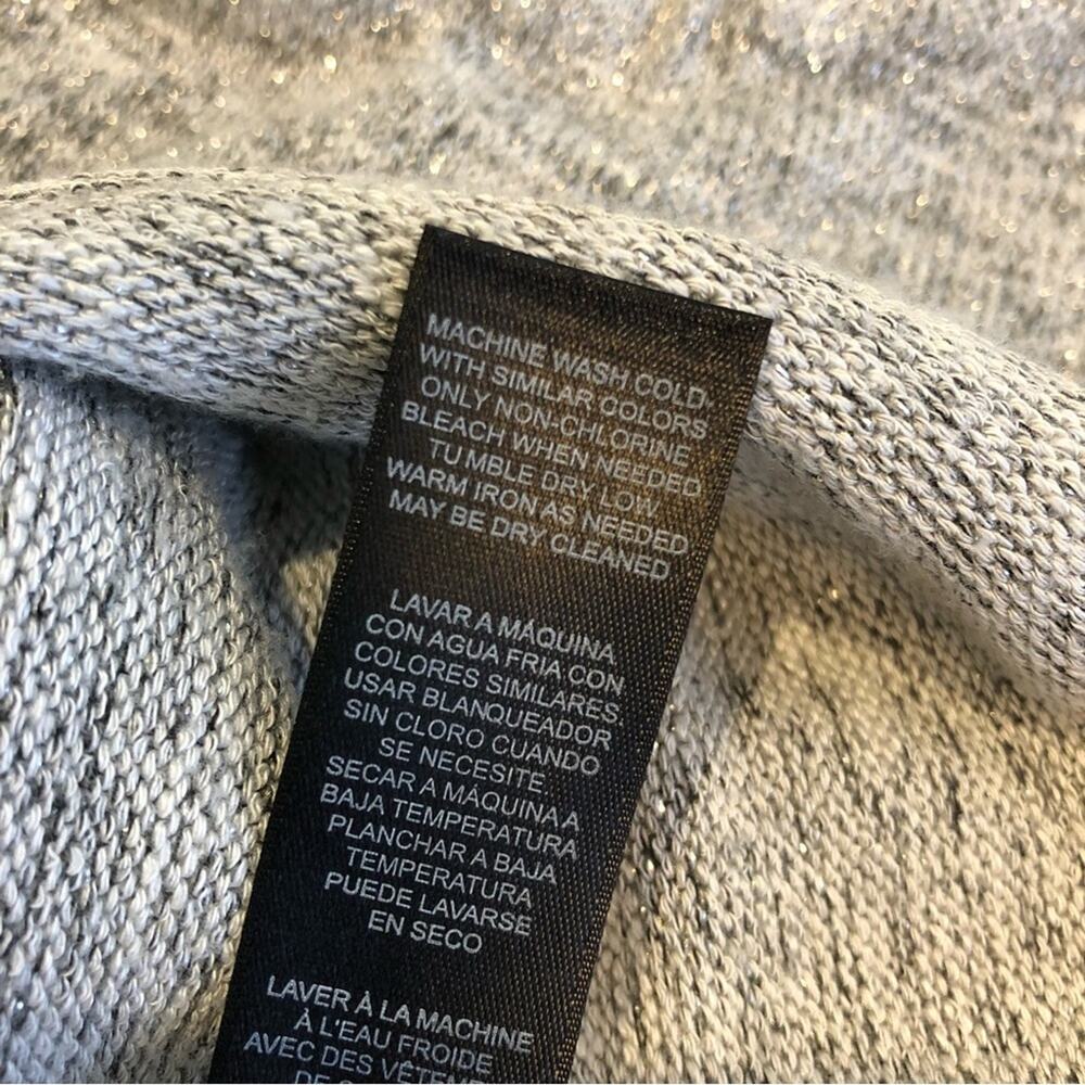 WHBM light gray cowl neck cold shoulder lightweight knit top size Extra Small XS - Picture 11 of 14